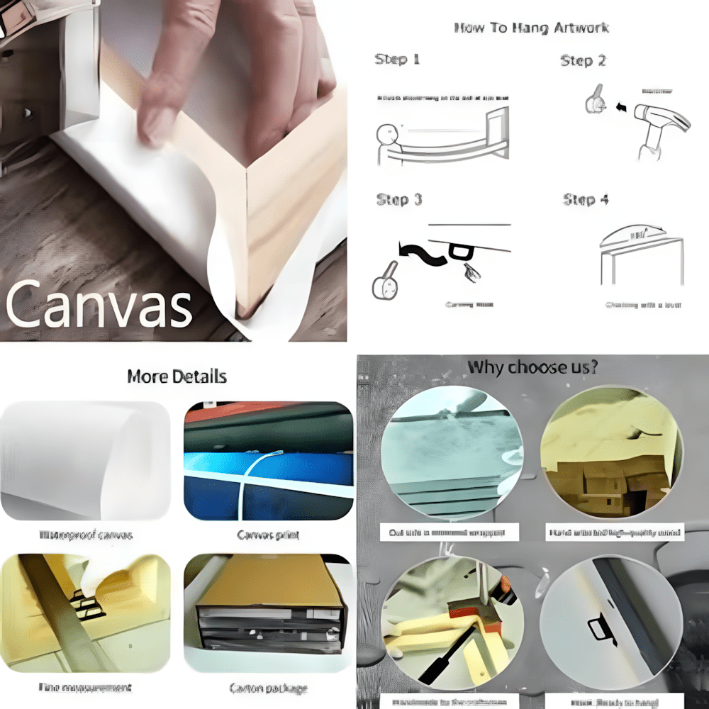 2D Flat Lord Krishna Playing Flute with Radha | Vibrant Floral Garden Canvas Painting | Modern Indian Art Framed Wall Decor for Living Room Bedroom or Office | Ready-to-Hang Wrapped Canvas Print | Hindu Cultural Decor