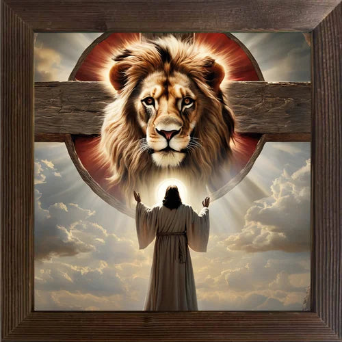 Jesus Cross Religious Art Waterproof Paper Stickers Spiritual Wall Decoration for Coffee Shop Bar Room