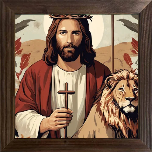 Jesus Cross Religious Art Waterproof Paper Stickers Spiritual Wall Decoration for Coffee Shop Bar Room