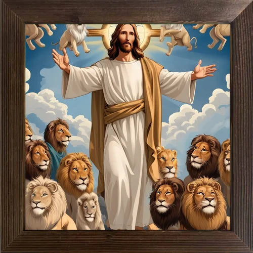 Jesus Cross Religious Art Waterproof Paper Stickers Spiritual Wall Decoration for Coffee Shop Bar Room