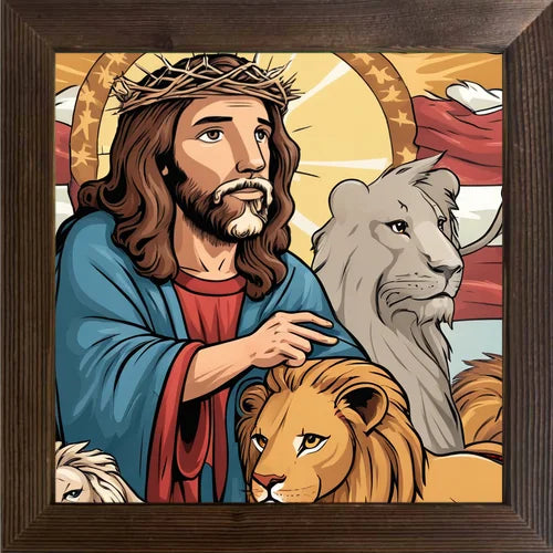 Jesus Cross Religious Art Waterproof Paper Stickers Spiritual Wall Decoration for Coffee Shop Bar Room