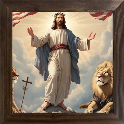 Jesus Cross Religious Art Waterproof Paper Stickers Spiritual Wall Decoration for Coffee Shop Bar Room