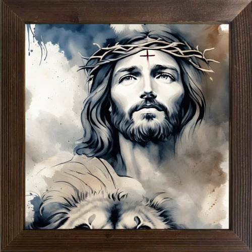 Jesus Cross Religious Art Waterproof Paper Stickers Spiritual Wall Decoration for Coffee Shop Bar Room