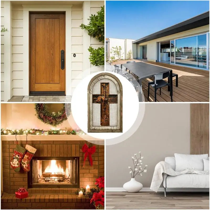 Framed Sacred Heart of Jesus Wall Art Decor Tabletop Ornament Spiritual Christian Artwork